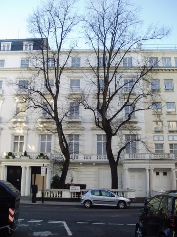 A photograph of 23 and 24 Leinster Gardens.