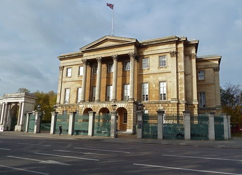 A photograph of Apsley House.