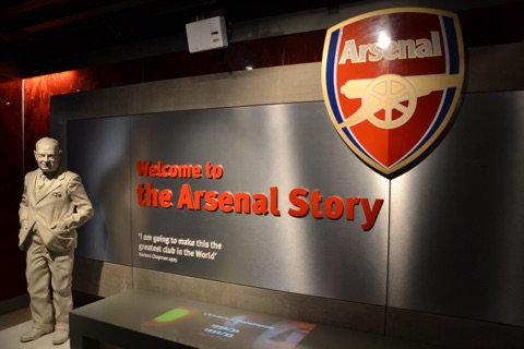 A photograph of Arsenal Football Club Museum.