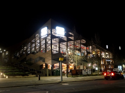 Bang Bang Oriental Foodhall at night