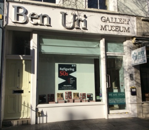 Gallery Frontage during 2015 Exhibition Refiguring the 50s