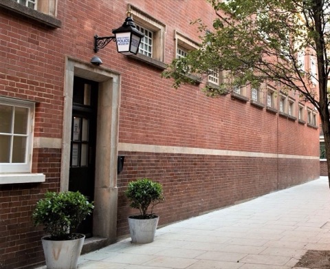 The entrance to the Bow Street Police Museum
