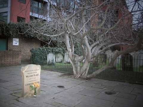 The grave of William Blake in London taken in January 2005