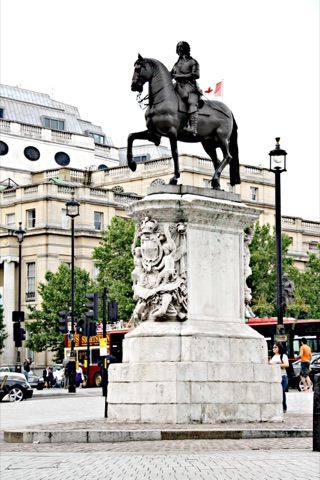 A photograph of Charles I at Charing Cross.