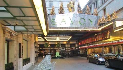 The Savoy Hotel from the Strand