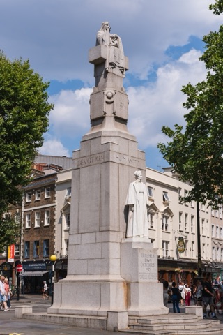 A photograph of Edith Cavell Memorial.
