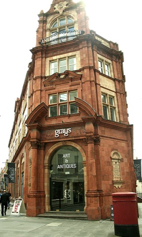 Exterior view of Grays Antique Market