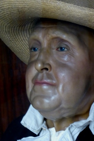 The wax head of Jeremy Bentham's Auto-Icon