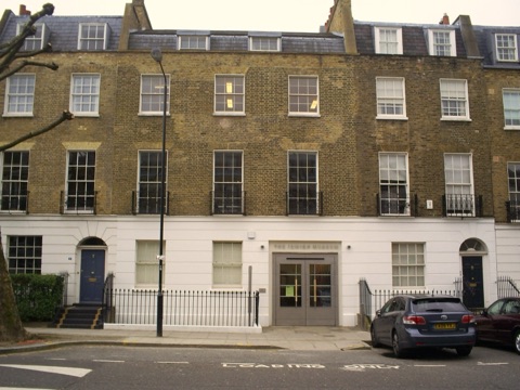 Front of the Jewish Museum London, in George Street , Camden , London