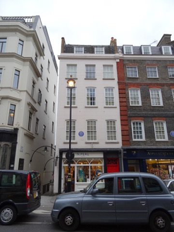 The plaque to Jimi Hendrix at 23 Brook Street