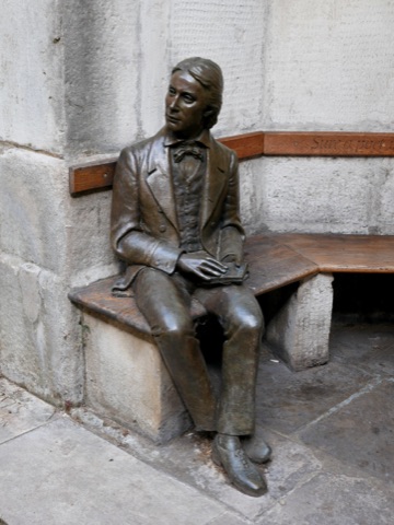 The statue of John Keats in Guys Hospital, London Borough of Southwark