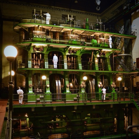The Kempton Park Pumping Station's Sir William Prescott triple-expansion steam engine