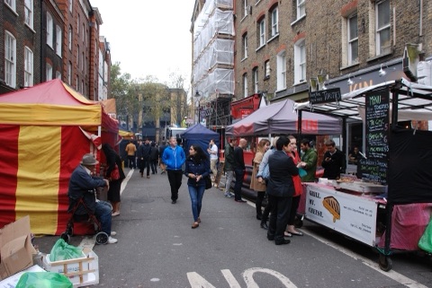 Leather Lane street market, Hatton Garden, London EC1 Image released under Creative Commons Attribution. If you use this image, please credit www.mastermeltgroup.com