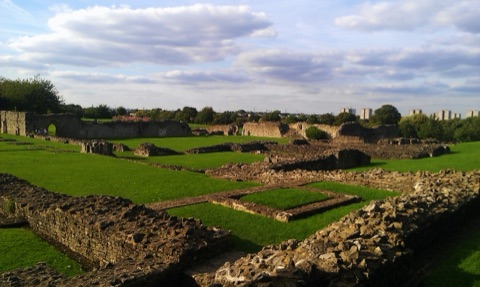 The remains of Lesnes Abbey in southeast London