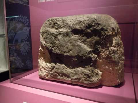 London Stone, on temporary display at the Museum of London