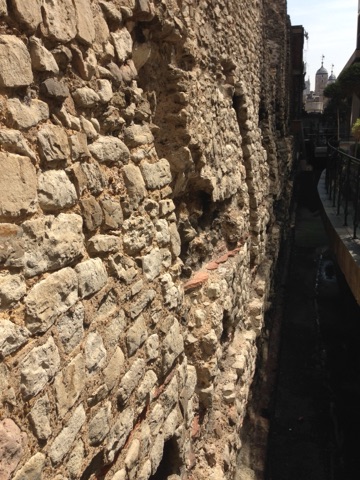 A photograph of London Wall at Cooper's Row.