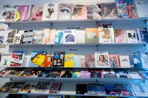 Magazines on the shelves at magCulture