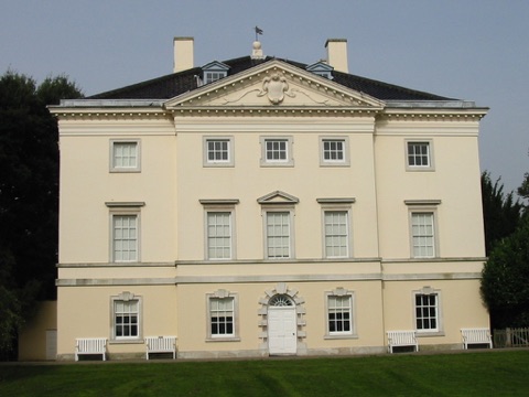 The South (River) front of Marble Hill House in west London