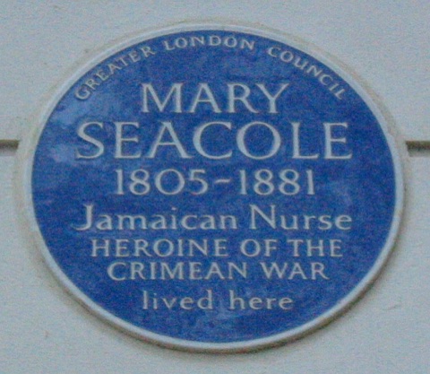 The plaque to Mary Seacole