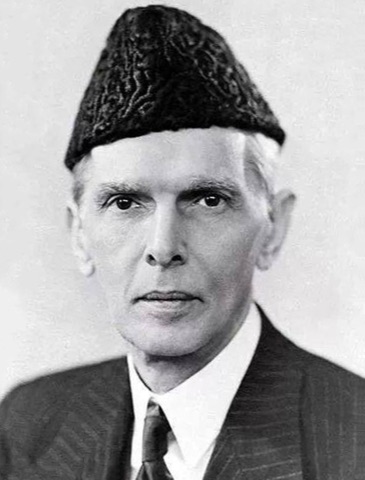 Portrait of Muhammad Ali Jinnah