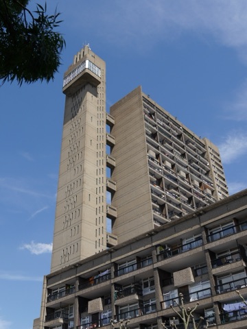 A photograph of Trellick Tower.