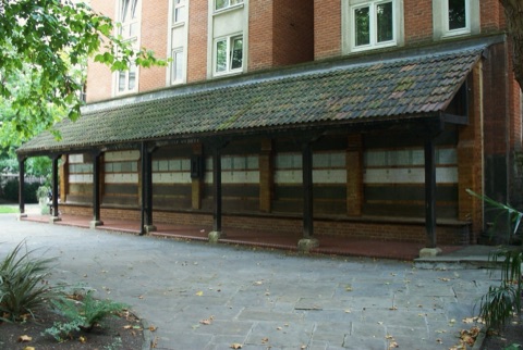 A photograph of Watts Memorial to Heroic Self-Sacrifice.