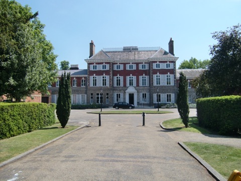 York House Twickenham - Frontal view with Mayor's Prius